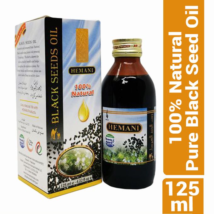 Hemani 100% Natural Pure Black Seed Oil - 125 ml